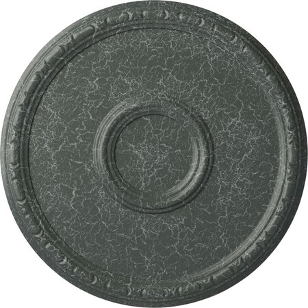 Odessa Bead & Barrel Medallion (Canopies up to 5"), 19 3/4"OD x 1 3/8"P, Athenian Green Crackle